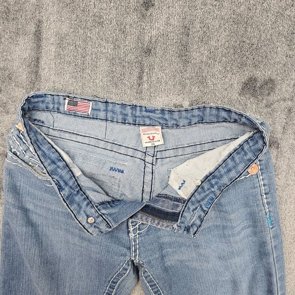 Vintage true religion Jeans World tour Joey Super T 24-803mybt flap pockets Y2K - Picture 4 of 12